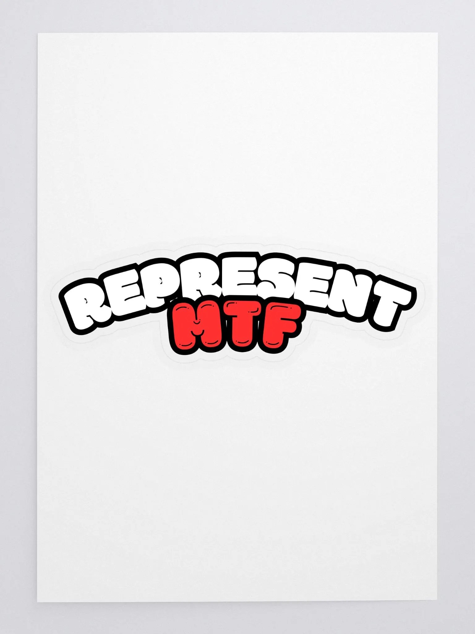 Represent MTF Bubble Sticker product image (3)