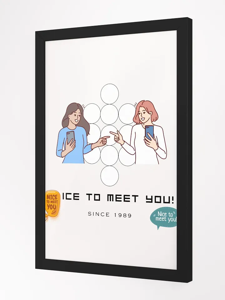 Ice To Meet You! Expression Framed High-Quality Matte Poster (in) product image (2)