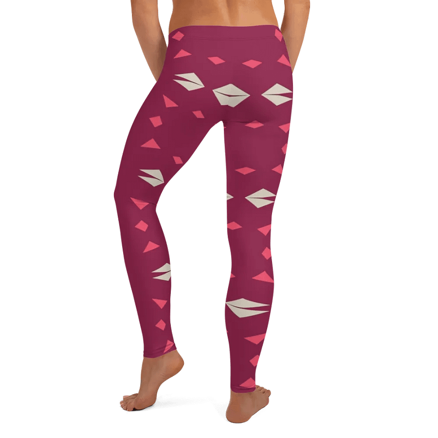 Kaleidoscopic Maroon All-Over Leggings product image (8)