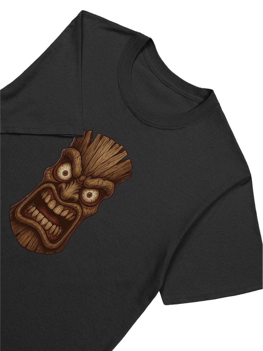 Intense Expression Tiki Wooden Mask T-Shirt product image (6)