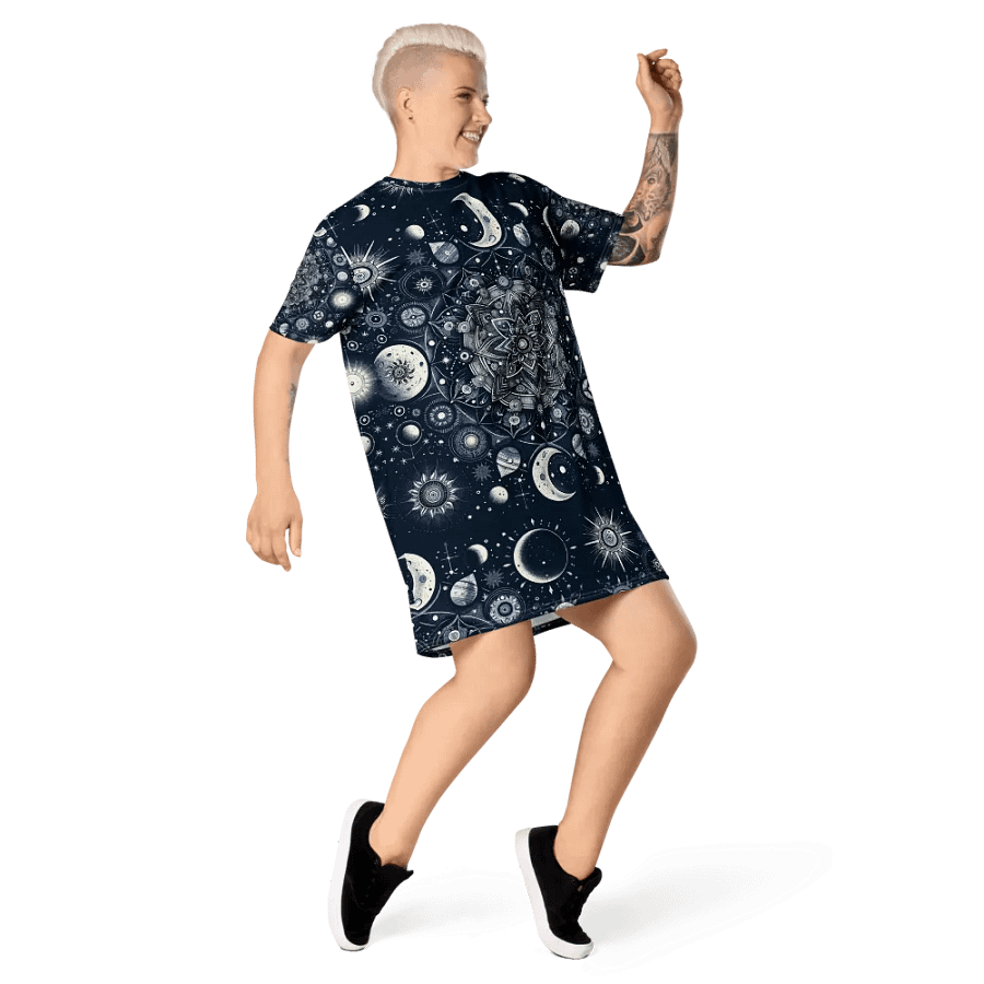 All-Over Print T-Shirt Dress product image (5)