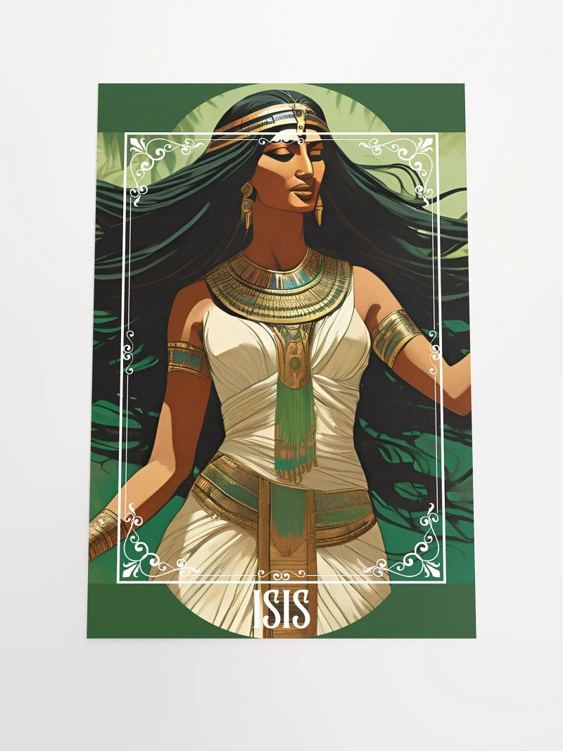 Isis, Egyptian Goddess of Magick altar poster