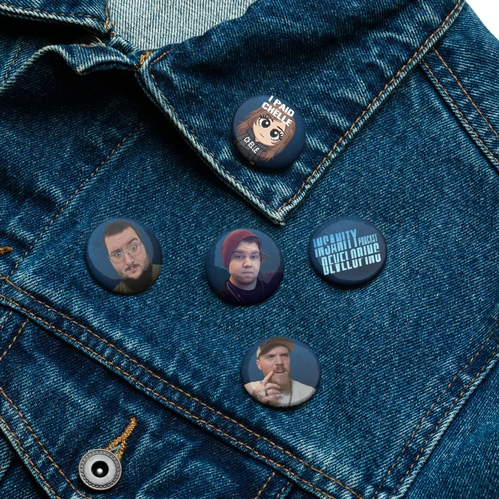 Insanity Developing Gang Button Pin Set product image (6)