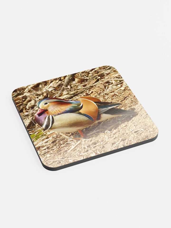 The mandarin duck - Glossed Cork Coaster product image (2)