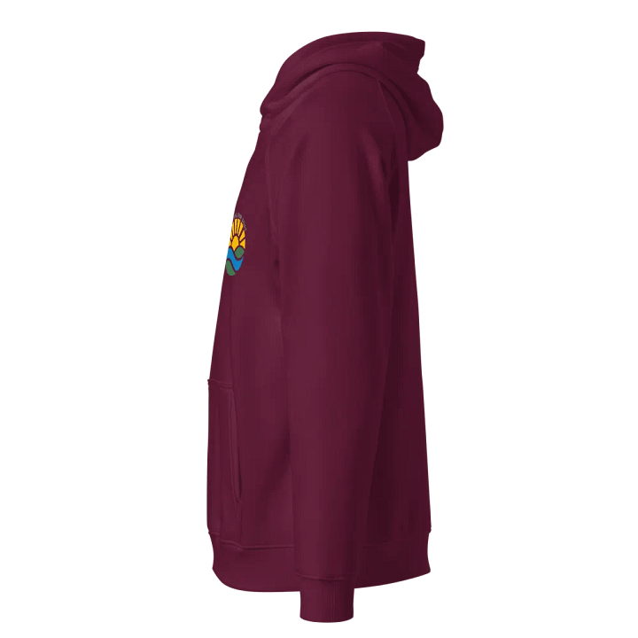 Sunrise Serenity Unisex Raglan Hoodie product image (2)