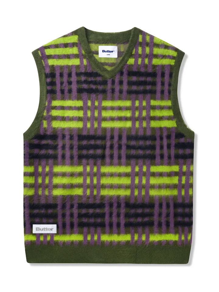 Weave Knitted Vest, Sage product image (1)