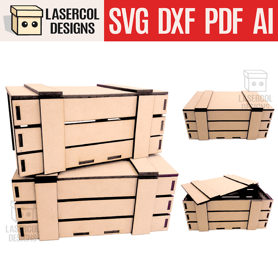 Military Box - Laser Cut Files product image (1)