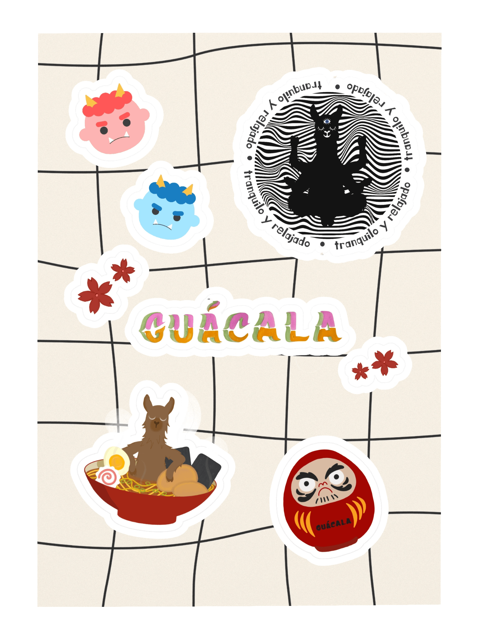 Llama in Ramen (STICKERS) product image (3)