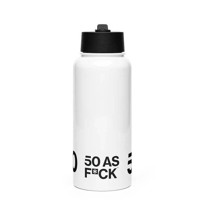 50 as FCK™ - Stainless Steel Water Bottle with a Straw Lid product image (1)