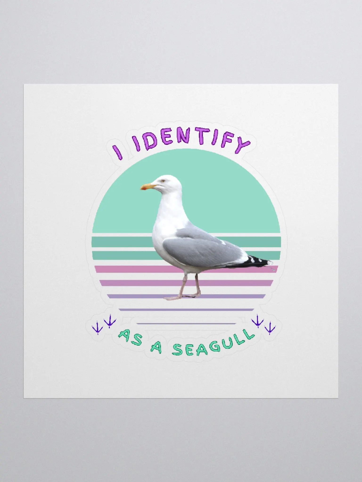 I Identify as a Seagull Stickers product image (3)