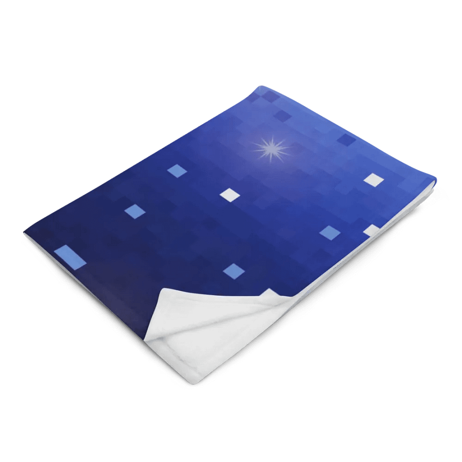 Blue Square Confetti Throw Blanket product image (14)
