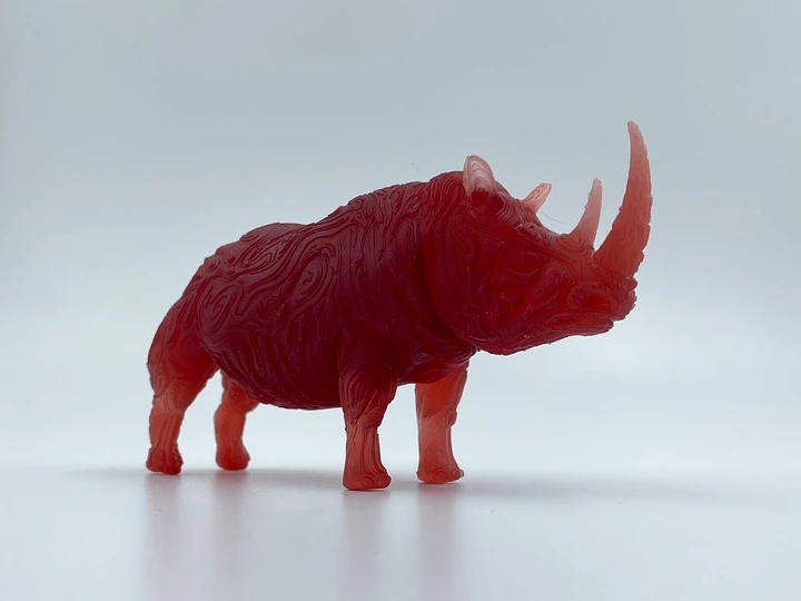 Rhino Morphogenesis- Cherry Red Gummy Rhino product image (1)