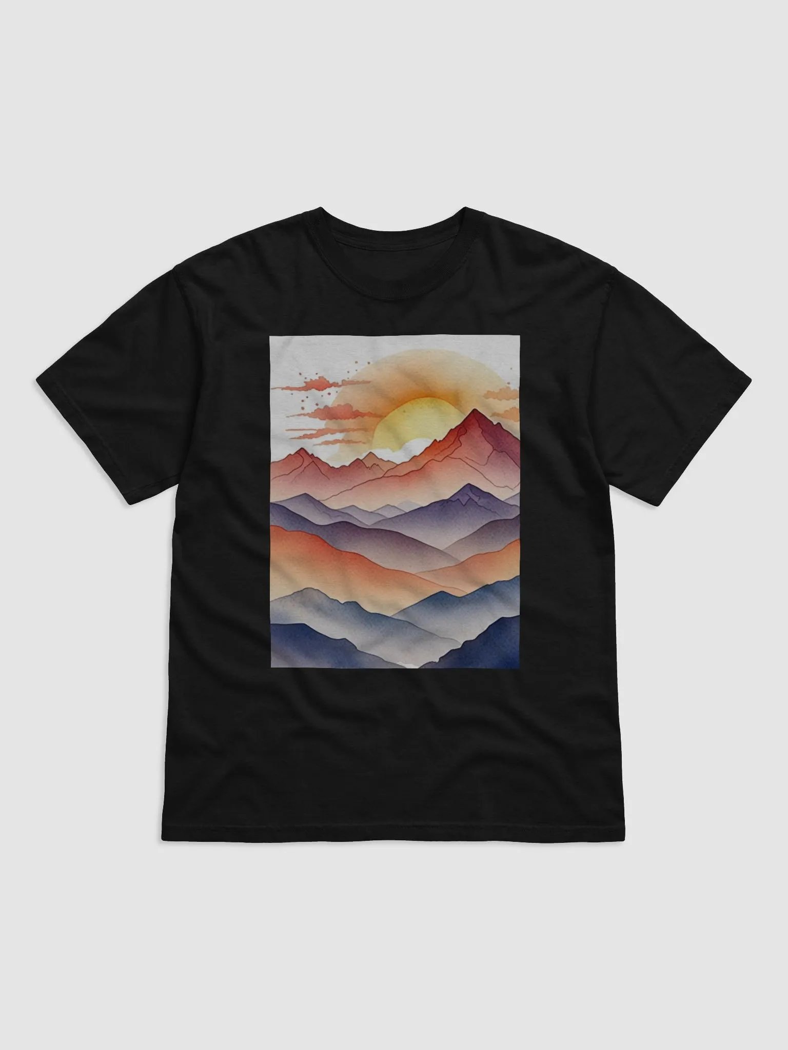Sunset Serenade Mountain T-Shirt product image (1)
