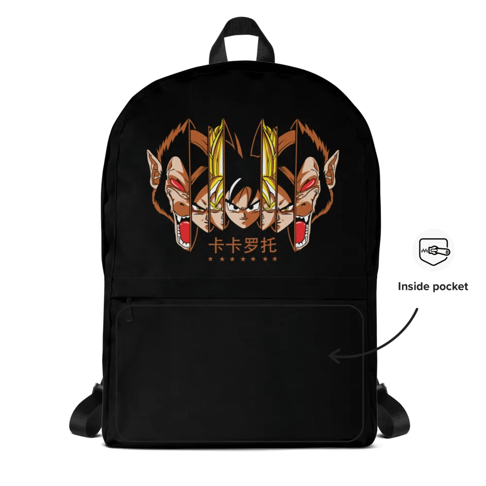 Stealthy Black All-Over Backpack product image (5)