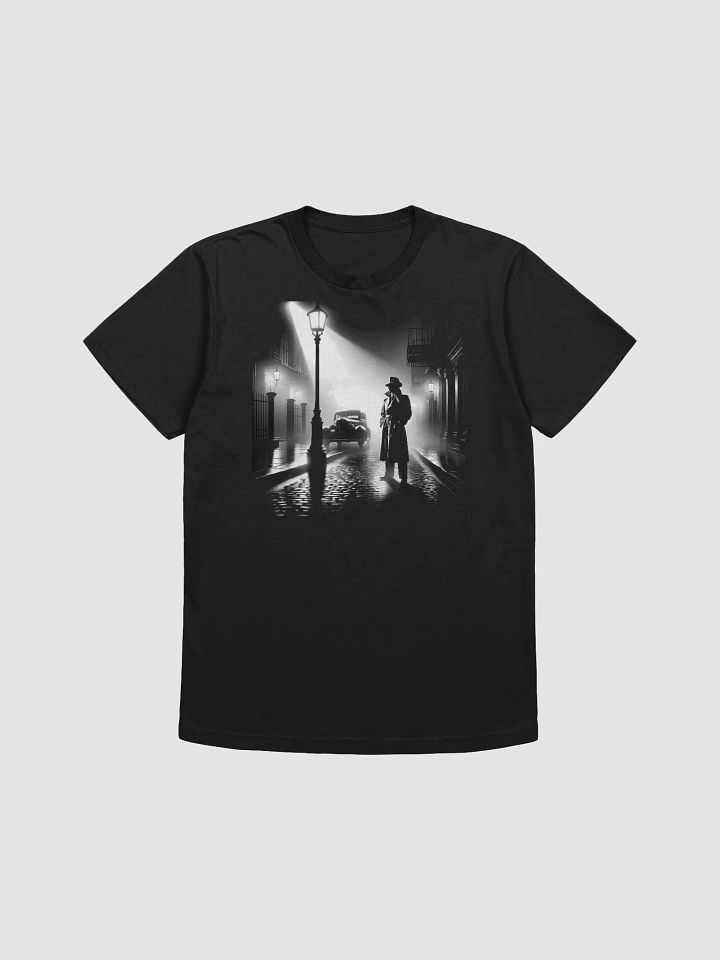 Whispers in the Mist: An Eerie Noir Encounter (Front Print Mens Tee) product image (1)