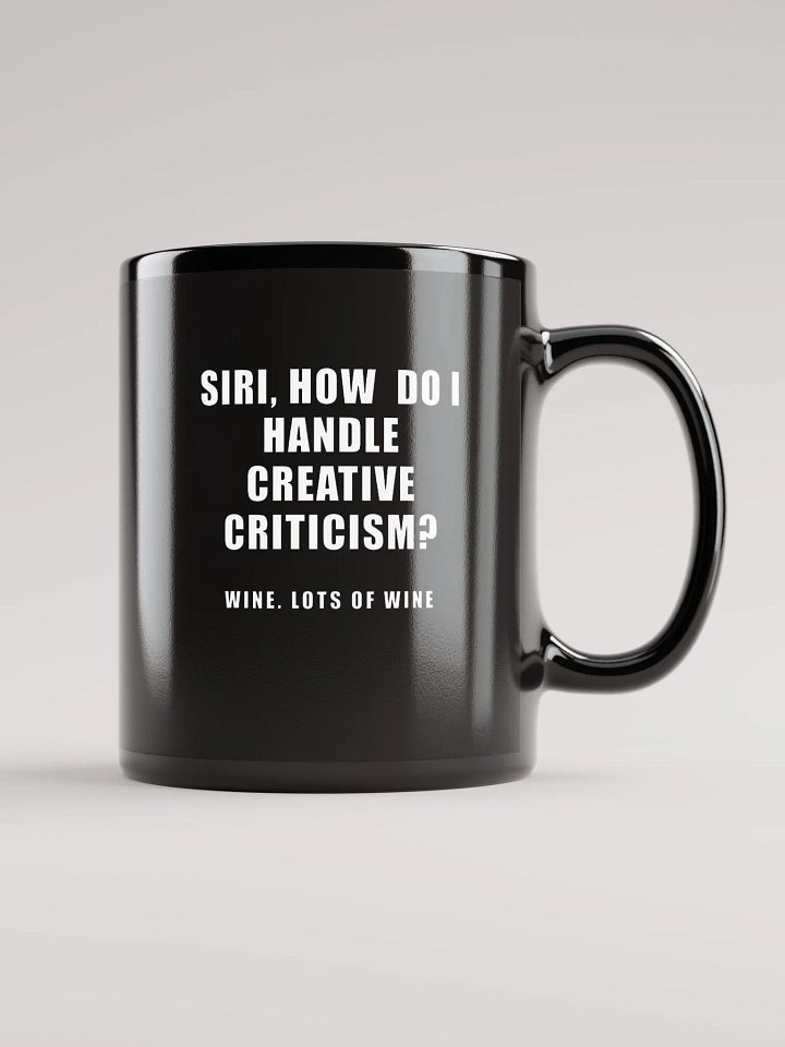 Cheeky Siri Tech Comment 002 - Creative Criticism Black Mug product image (2)
