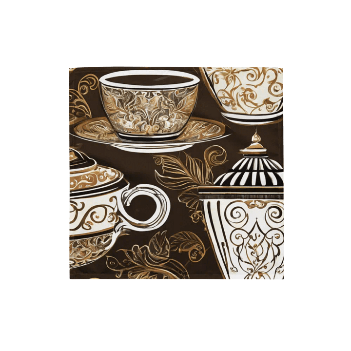 Coffee Cups Elegance Bandana product image (1)