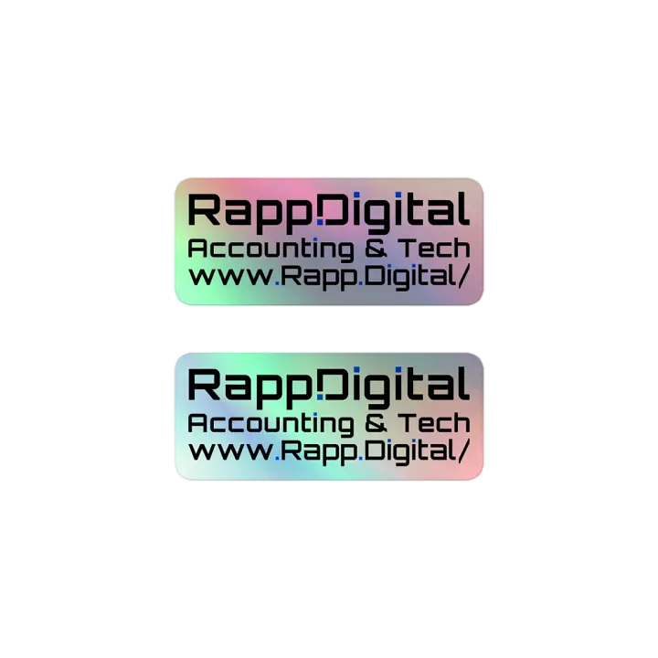 Rapp.Digital Full Text Holo Sticker Set product image (1)