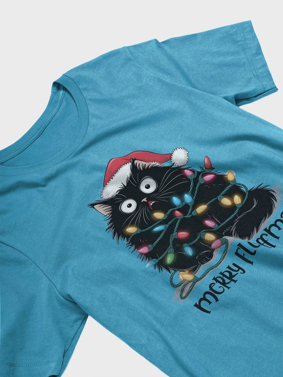 Merry Fluffmas - Festive Cat Chaos Christmas T-Shirt product image (12)