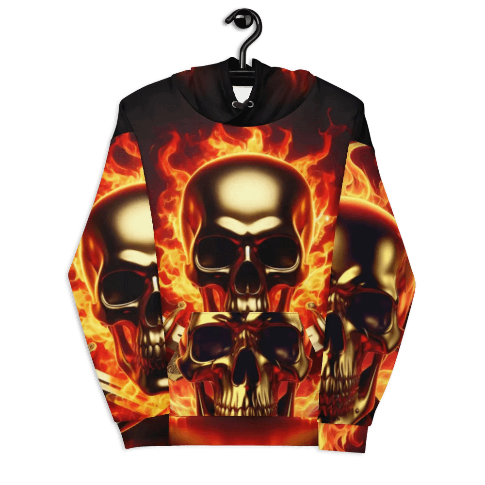 Inferno Guardian - Unisex Skull Hoodie #41 product image (7)