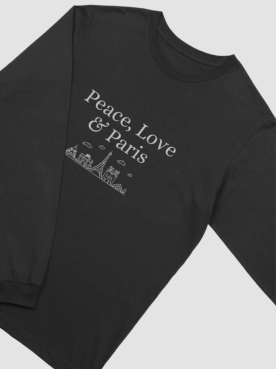 Peace, Love and Paris with Monuments Long Sleeve Tee product image (18)