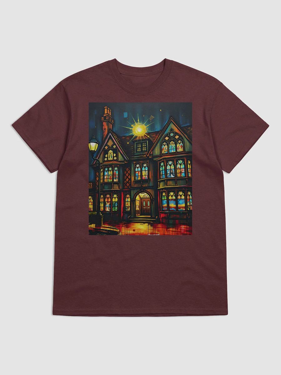 Beautiful Old Home with Stained Glass, 100% Cotton Tee product image (1)