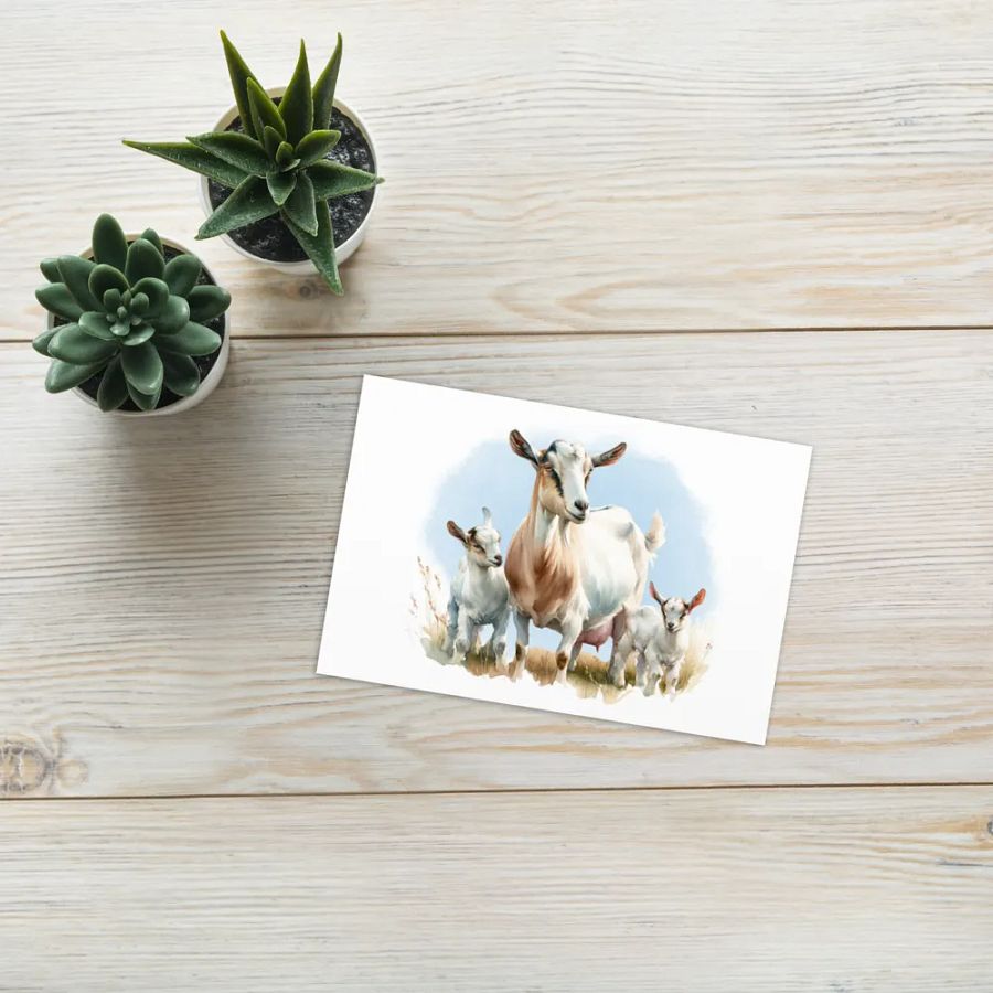 Nigerian Dwarf Mama - Greeting Card product image (1)