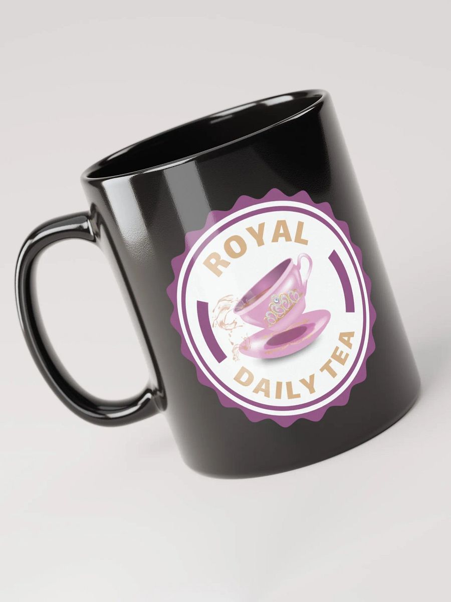 Royal Daily Tea Badge Mug Black product image (3)