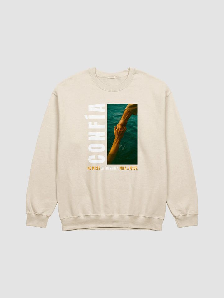 Sudadera Unisex Cuello Redondo | Confía, No mires la Tormenta product image (9)