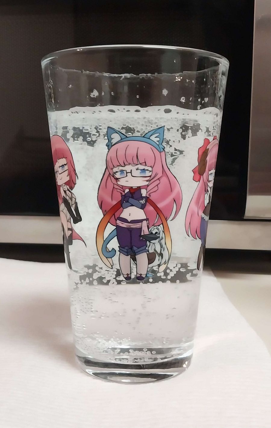 Squeaky's Brainrot Cosplay 16oz Pint Glass product image (7)