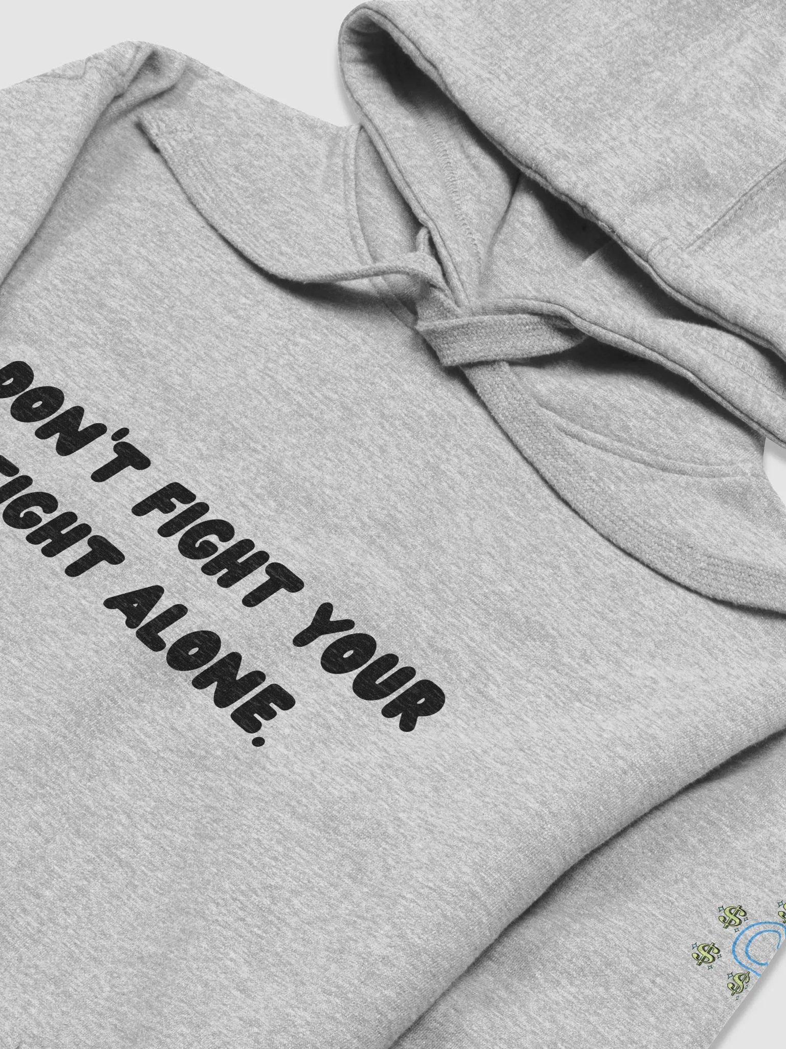 Fight Hoodie (Black Font) product image (3)