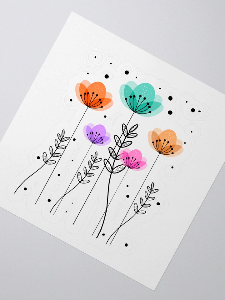 Whimsical Wildflowers Sticker Set product image (6)