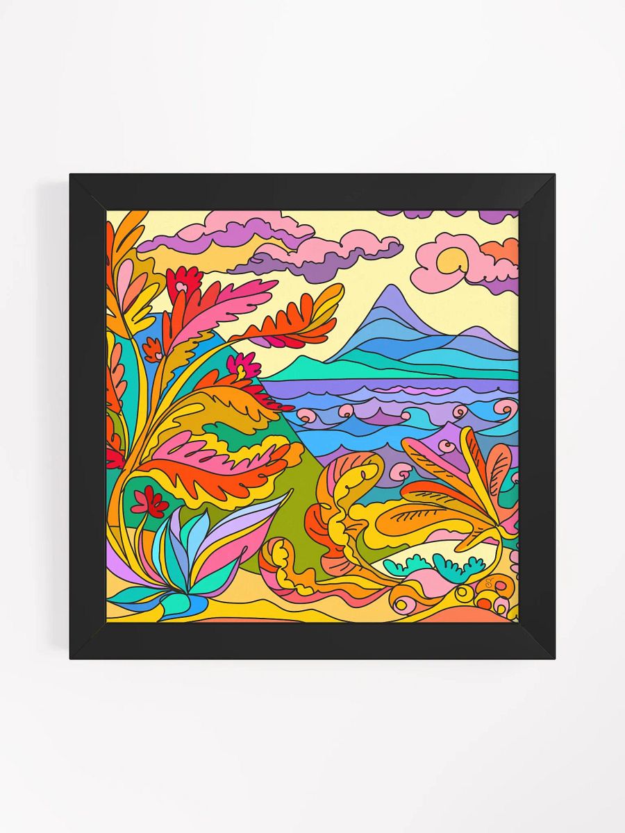 Vibrant Ayous Wood Framed Matte Poster - Paradise Landscapes No. 2 product image (9)