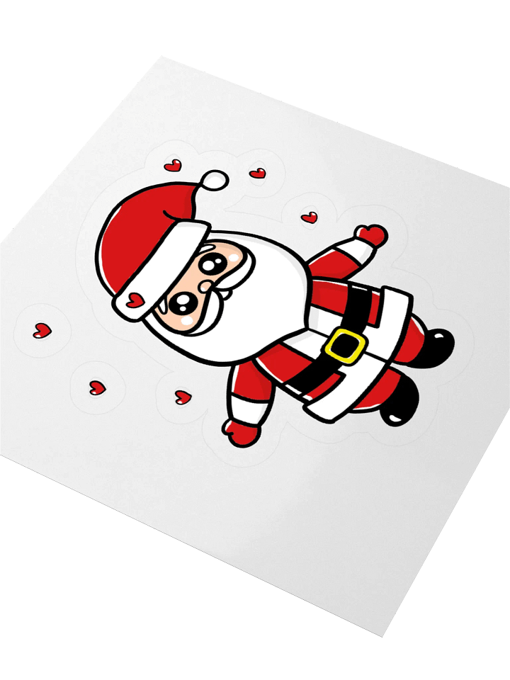 Heartwarming Santa Kiss Cut Stickers product image (1)