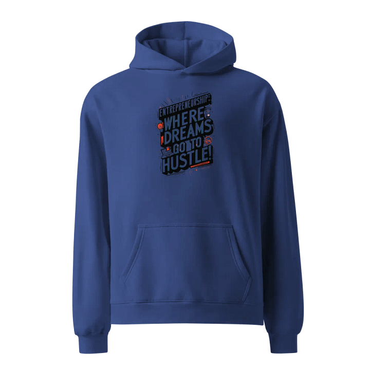 Dream Hustle Entrepreurship Typographic Hoodie product image (1)