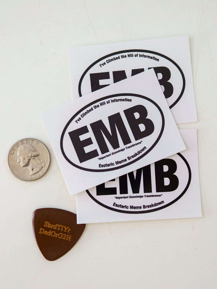Esoteric Meme Breakdown "EMB" Sticker - Small product image (2)