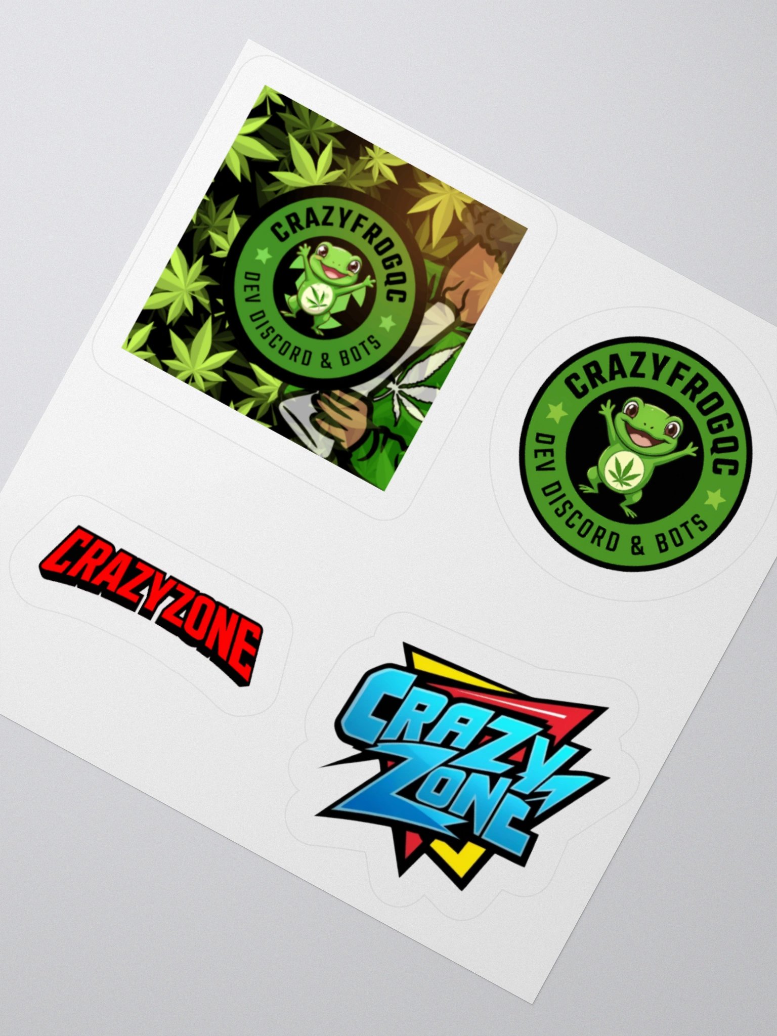 Cannabis Frog Kiss Cut Stickers product image (4)