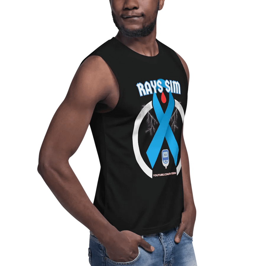 RAYS SIM Awareness Emblem Muscle Tank product image (8)