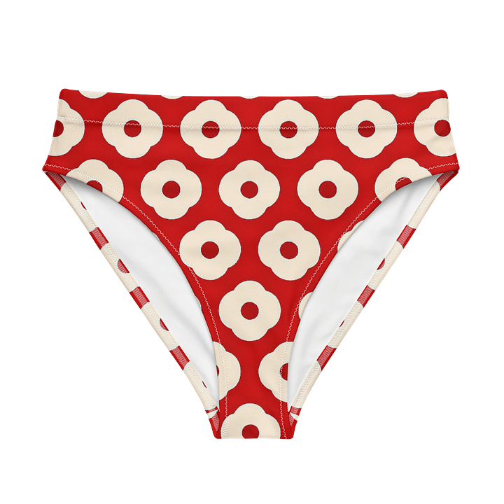 Blossom Red All-Over High Waist Bikini product image (1)