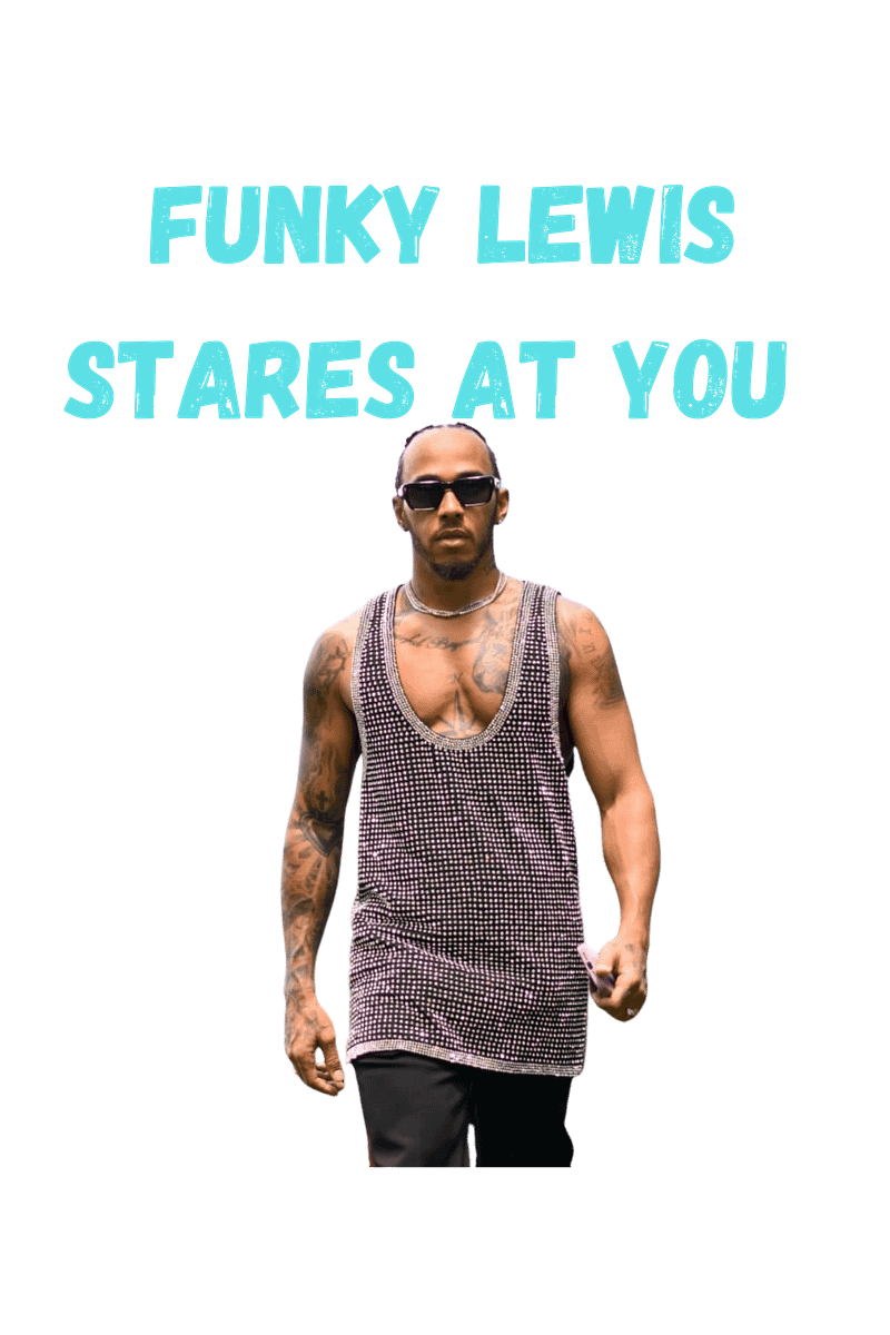 FUNKY LEWIS STARES AT YOU free digital sticker for WhatsApp and Instagram