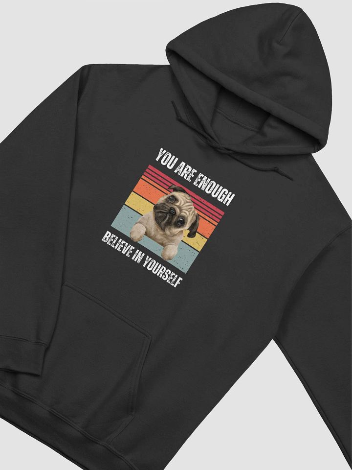 Whimsical Pug Portrait Hoodie product image (2)