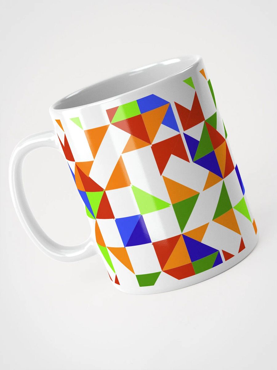 Geometric Shapes Multicolored White Mug product image (10)