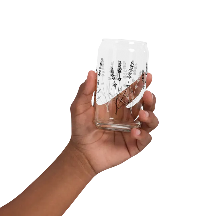 Lavender Sip in Style: Can-Shaped Glass product image (2)