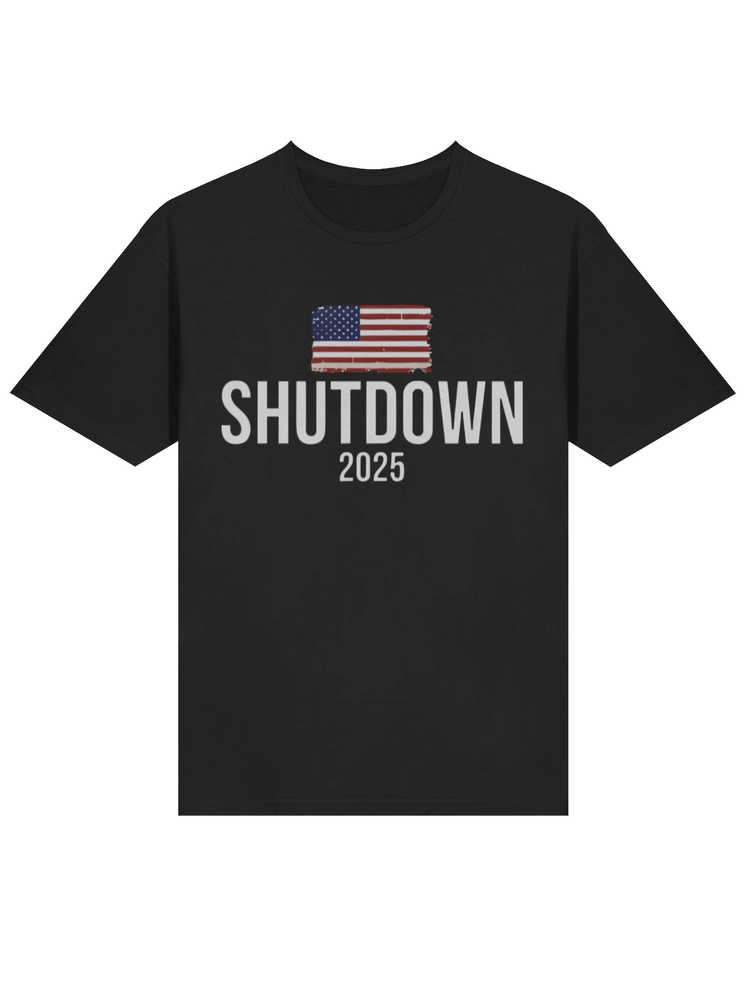The Shutdown 2025 USA Flag T-Shirt product image (2)