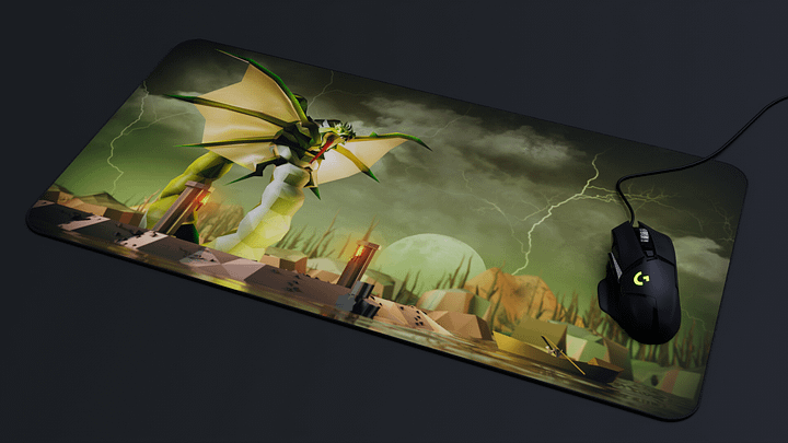 Zulrah | Large 3D Desk Mat product image (2)