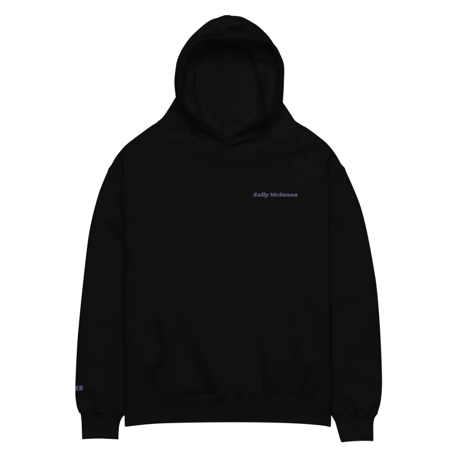 Embroidered SMS Hoodie - Purple product image (3)