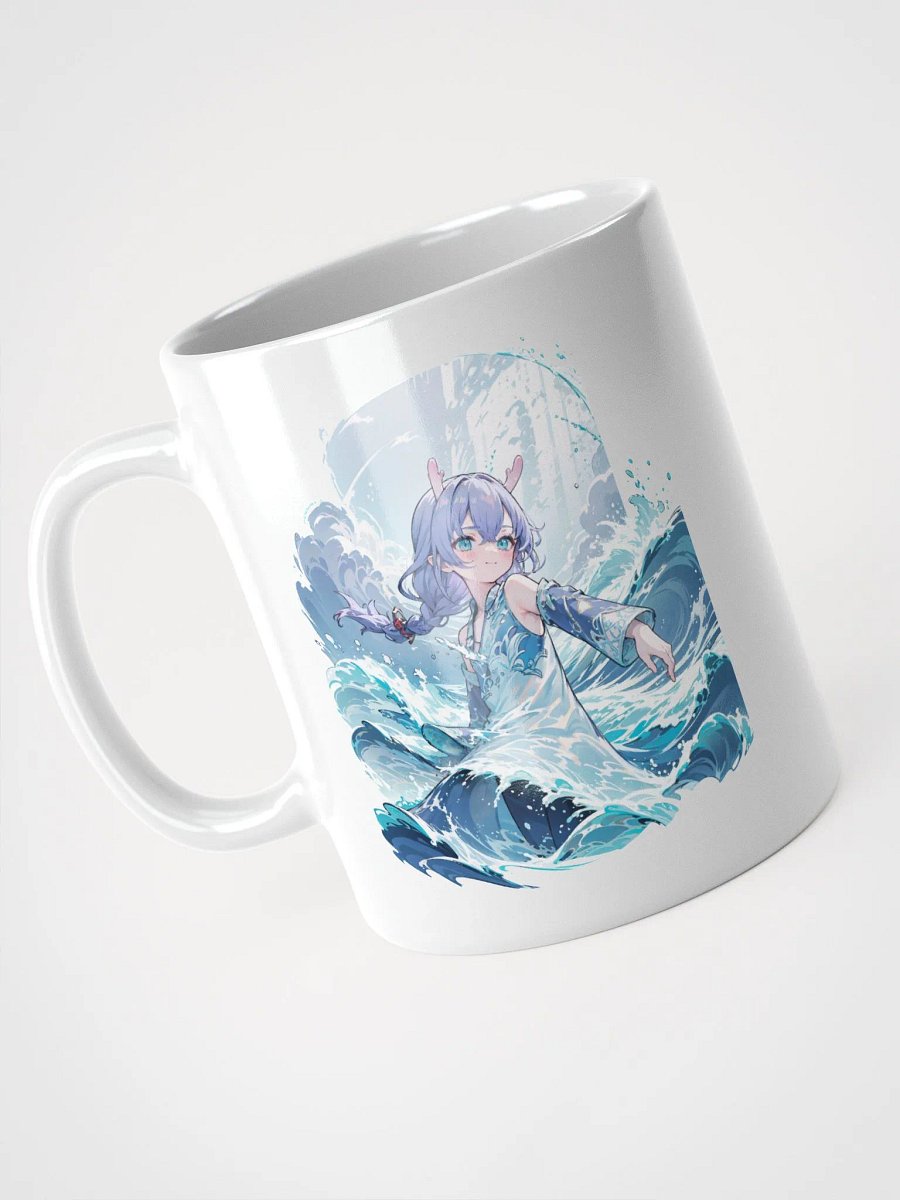 White Glossy Mug - Bailu v2 (Honkai Star Rail) product image (3)
