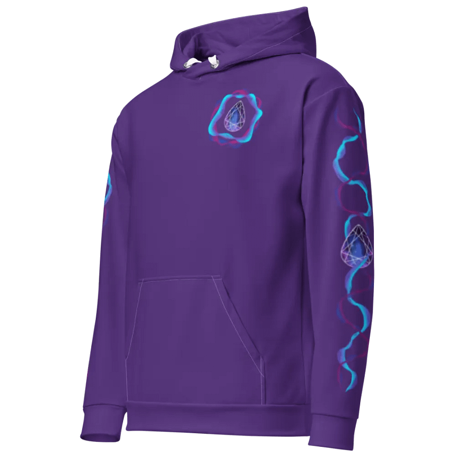 Galactic Waves Hoodie - Purple product image (2)