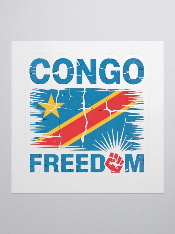 Vintage Democratic Republic of the Congo Africa African Flag Sticker product image (1)