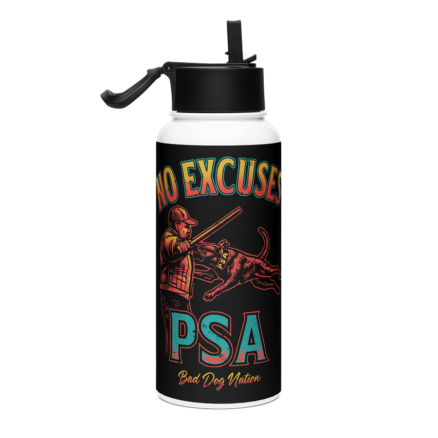 PSA No Excuses - Stainless Steel Straw Bottle product image (1)
